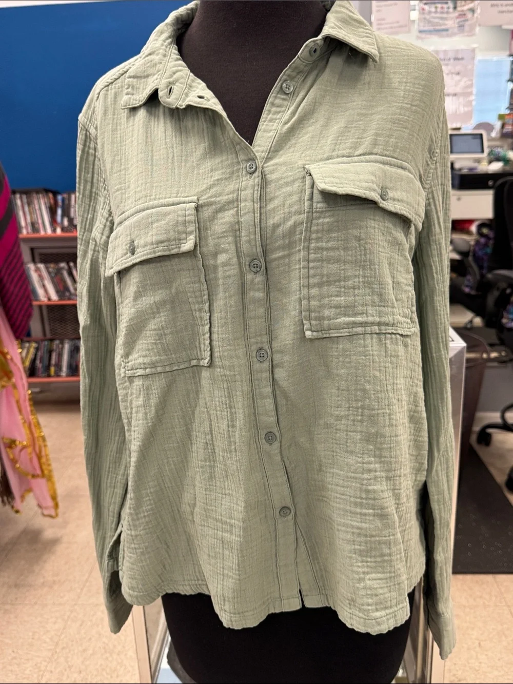 Vineyard Vines Sage Green Button-Down Shirt